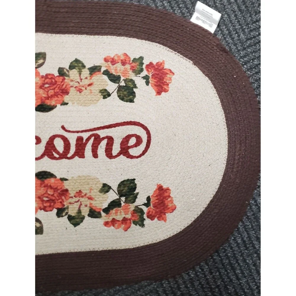 Large Oval Braided Runner Floor Rug (21